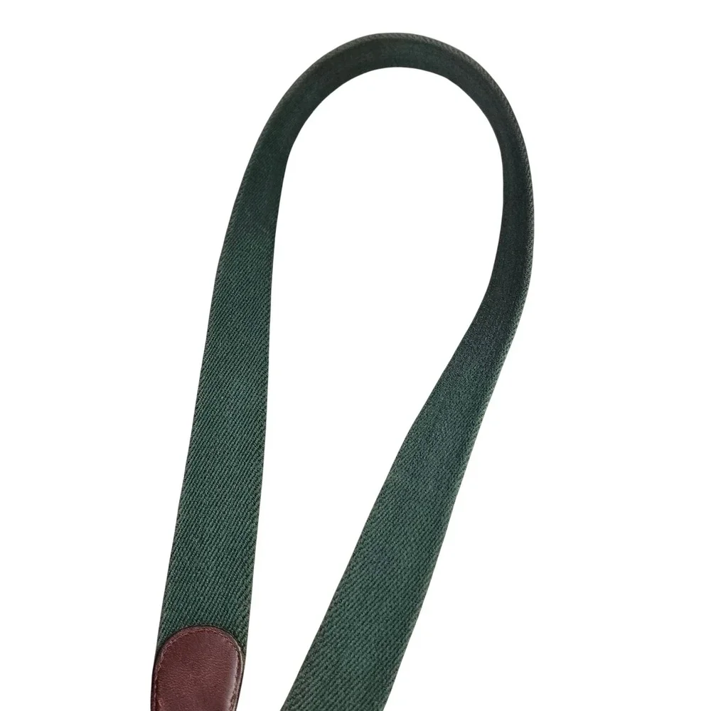 Ducks Outdoor Mens Woven Hunter Green Ribbon Belt Mallard Duck Leather USA 38